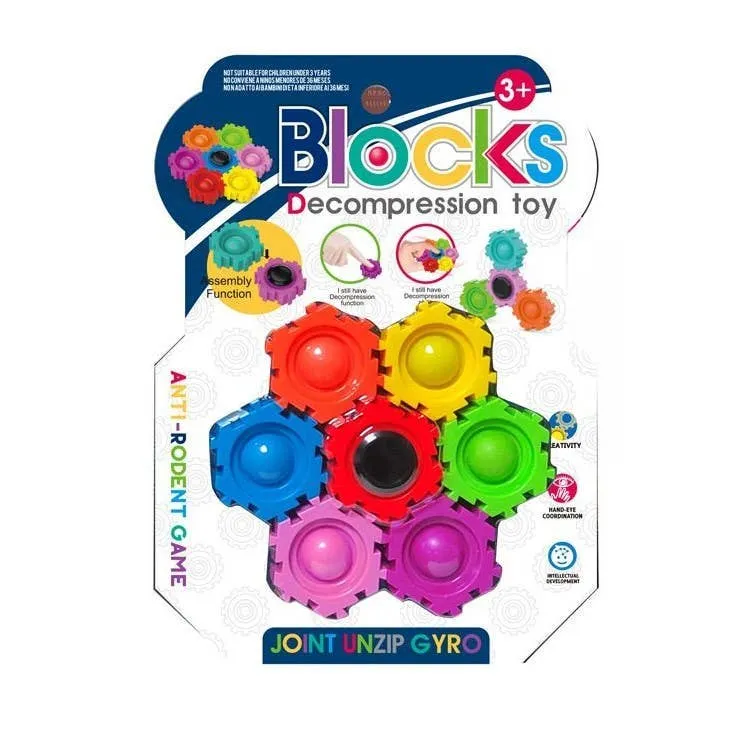 Kids Multicolor Assembling Gear — wholesale Toys & Games by the case