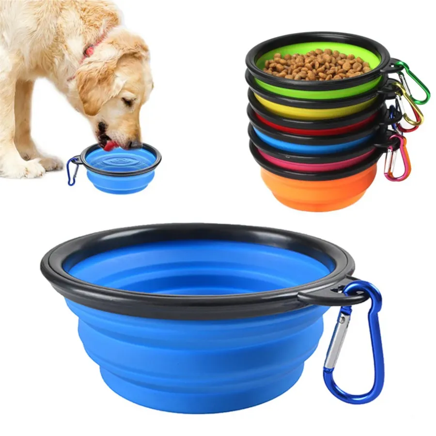Silicone Dog Feeder Bowl - Travel Pet Food Container — wholesale Pet by the case
