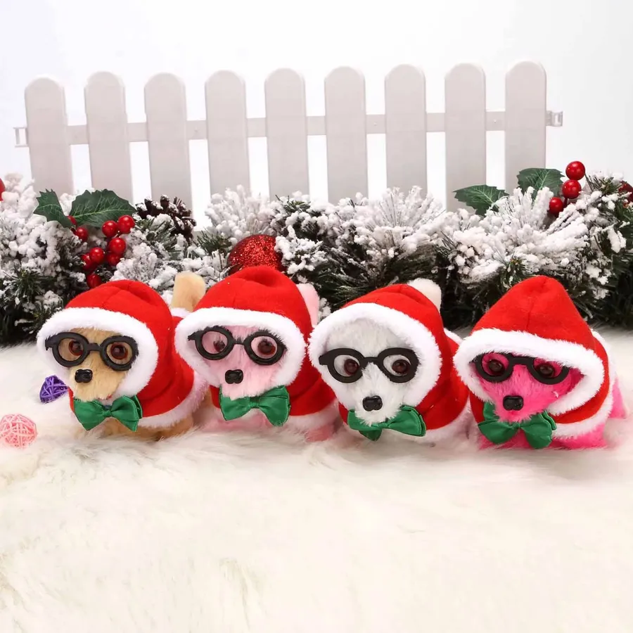 Santa Paws Walk-Along Pup Assorted — wholesale Plush & Squishies by the case