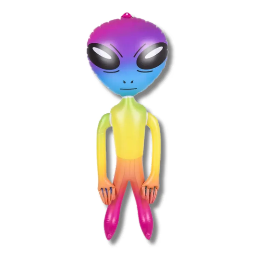 Rainbow Alien Inflatable Toy For Kids — wholesale Toys & Games by the case