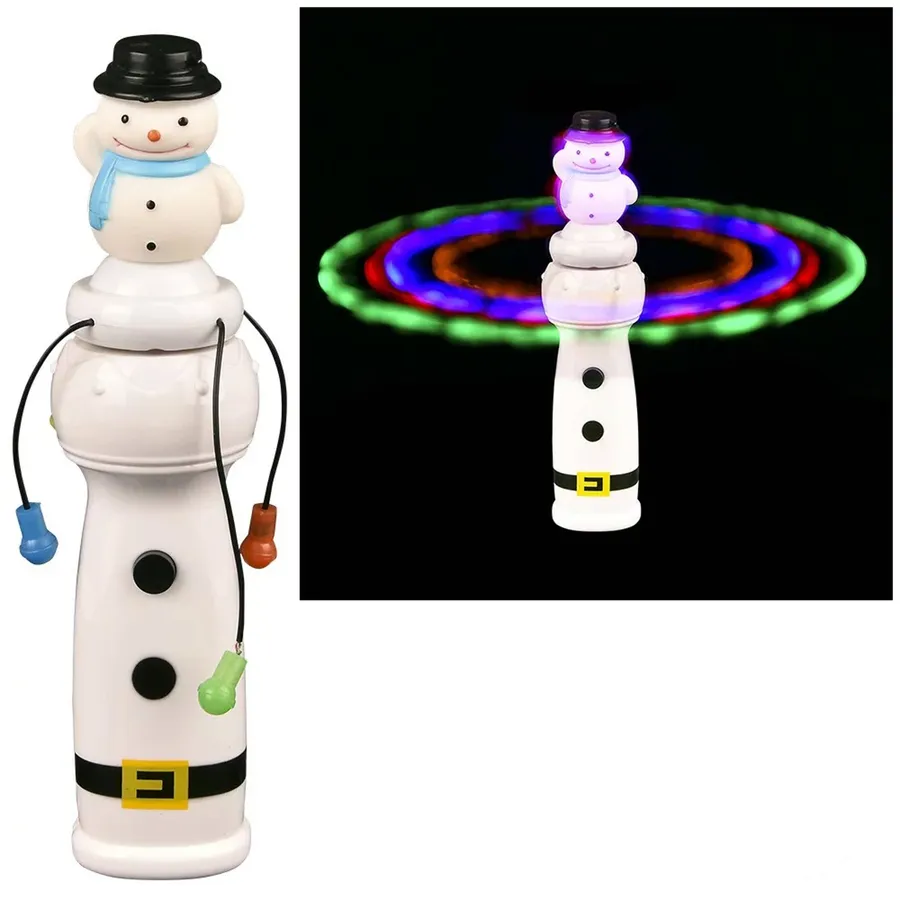 Light-Up Snowman Spinning Wand For Kids - Valentine — wholesale Seasonal & Holiday by the case