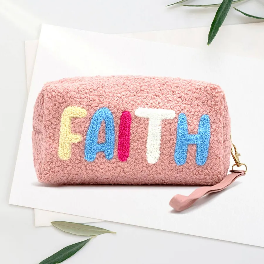 Trendy Faux Fur Pouch With Wristlet - Assorted — wholesale Bags & Backpacks by the case