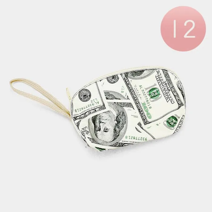 Unique 100 Dollar Pattern Design Print Pouch Bags — wholesale Bags & Backpacks by the case