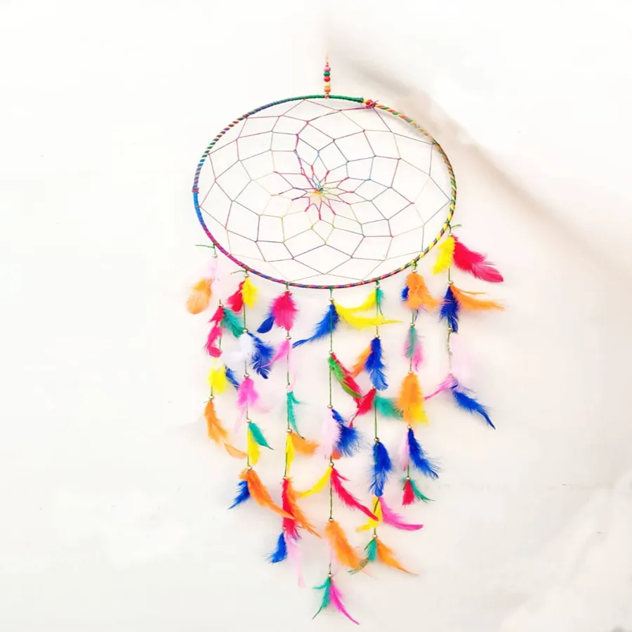 Dream Catcher with Natural Feathers For Decor — wholesale Home & Décor by the case