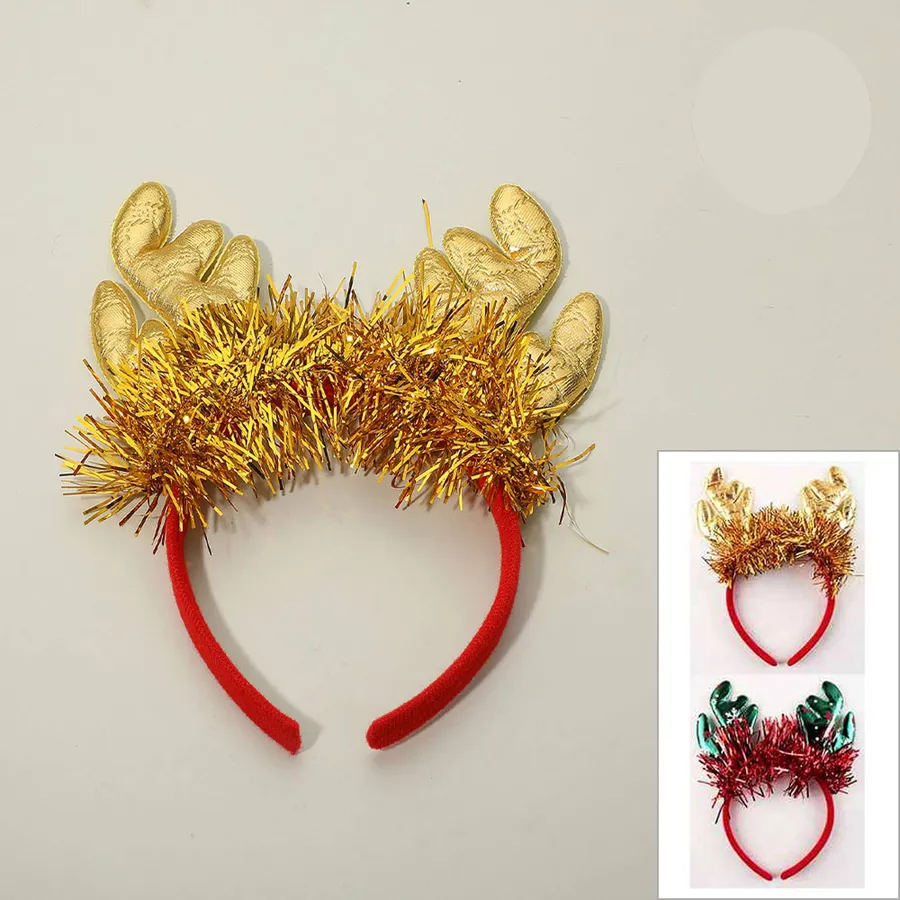 Christmas Tinsel Reindeer Headbands For Kids — wholesale Seasonal & Holiday by the case