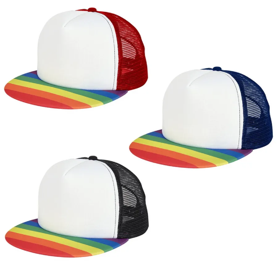 Rainbow Trucker Cap - Assorted — wholesale Apparel & Accessories by the case