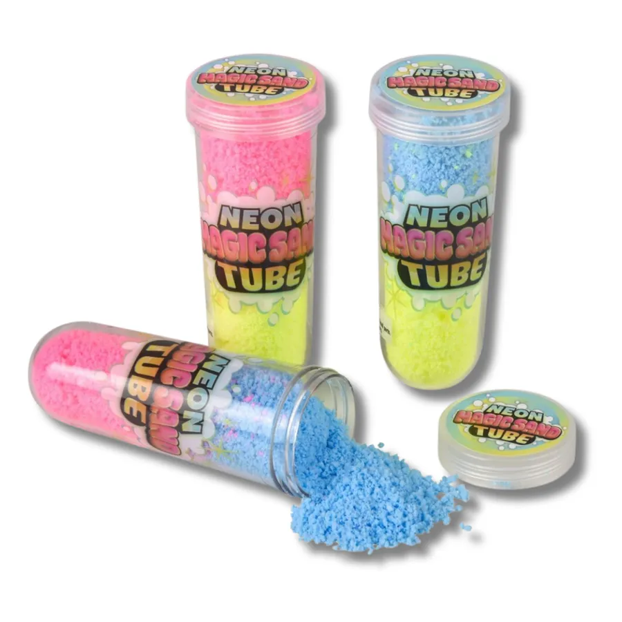 Neon Magic Sand – Buildable, Squishable Sensory Fun Display — wholesale Fidgets & Sensory by the case