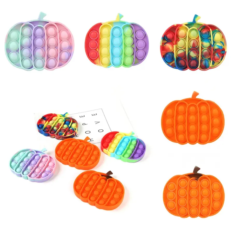 Holiday Pumpkin Pop It Fidget Kids Toy- Assorted — wholesale Fidgets & Sensory by the case
