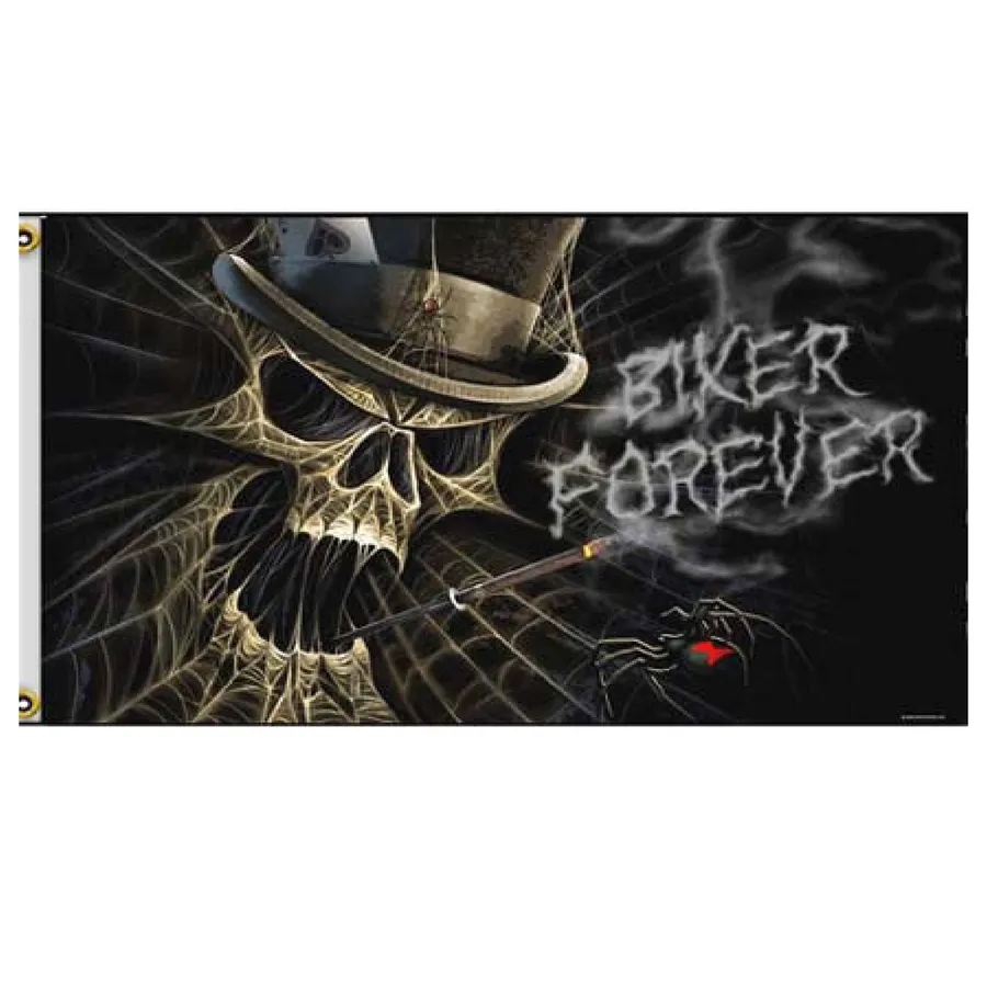 Classic Spiderweb Skull Motorcycle In Bulk — wholesale Home & Décor by the case