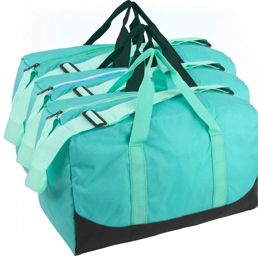 17-Inch Travel Duffle Bag - Light Blue Gym and Overnight Weekend Bag — wholesale Bags & Backpacks by the case