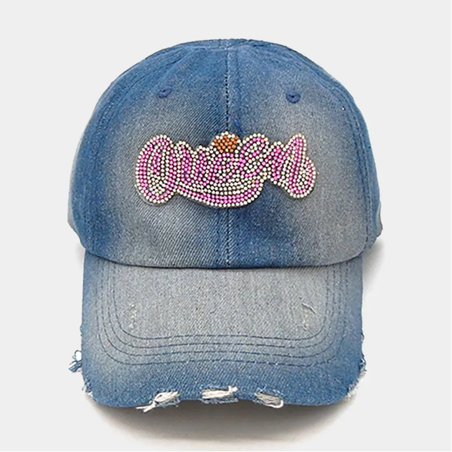 Denim Baseball Cap For Girls - Assorted — wholesale Apparel & Accessories by the case