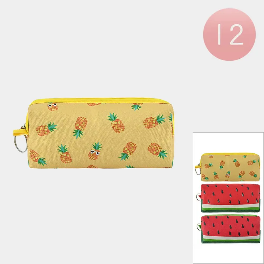Creative Pineapple Watermelon Design Pencil Cases Handy Bag — wholesale Bags & Backpacks by the case