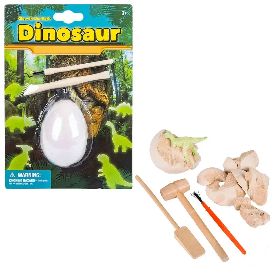 Glow In Dark Dinosaur Dig Set For Kids Toy — wholesale Toys & Games by the case