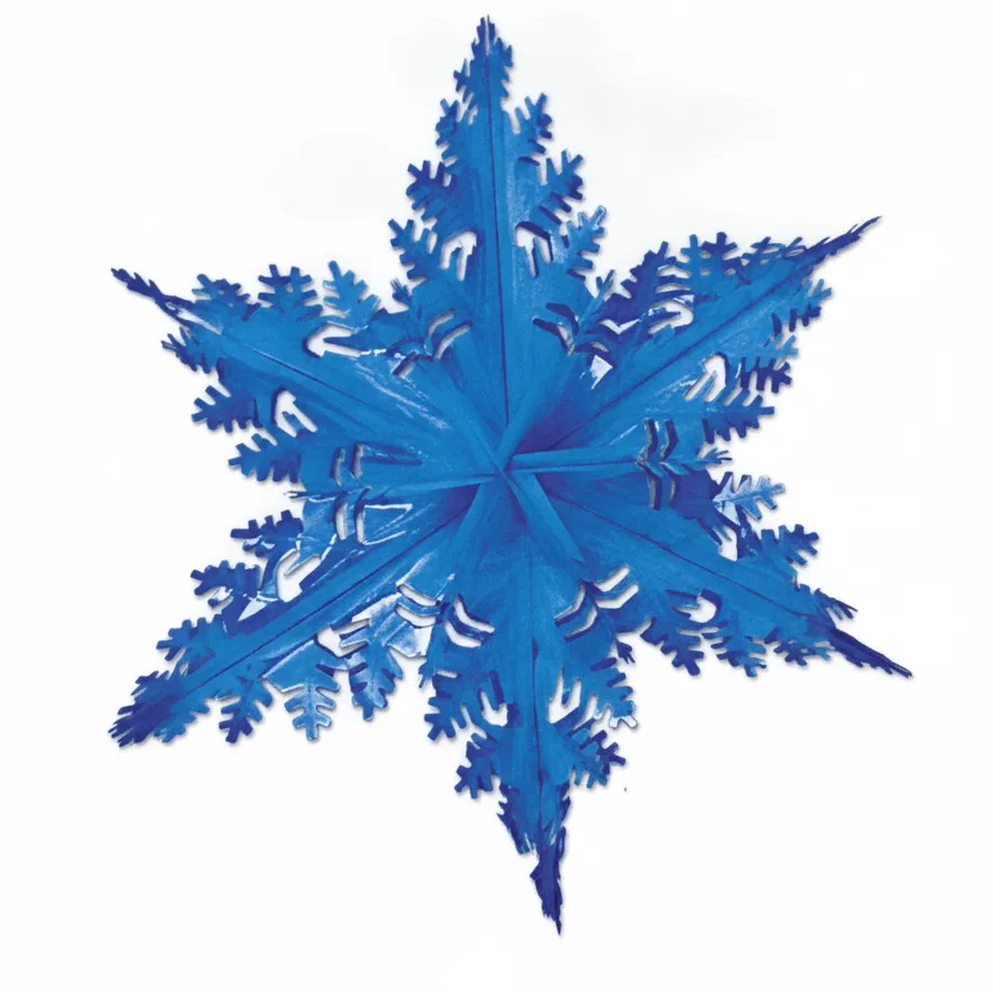 Metallic Winter Snowflake Ornament - Elegant Holiday Tabletop and Mantel Decor Accent — wholesale Seasonal & Holiday by the case