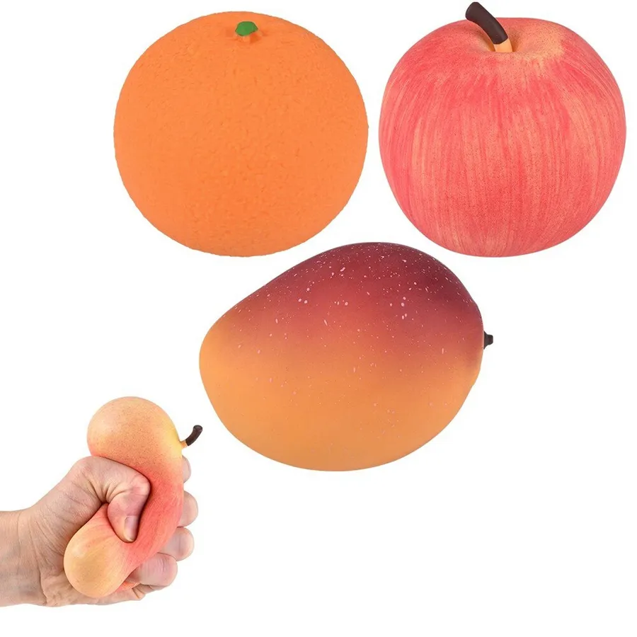 Assorted Marshmallow Fruit Stretchy Squeeze Fidget Toy — wholesale Fidgets & Sensory by the case