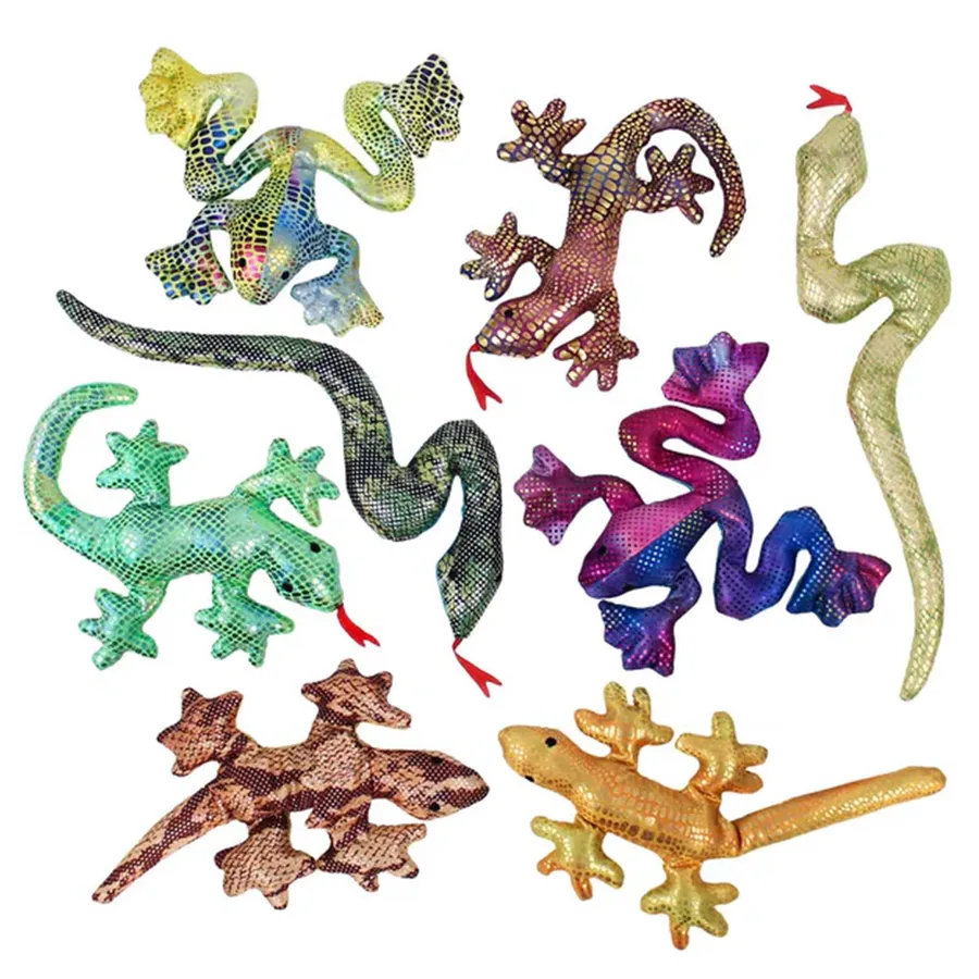 Kids Shimmering Sand Stuffed Reptiles — wholesale Plush & Squishies by the case