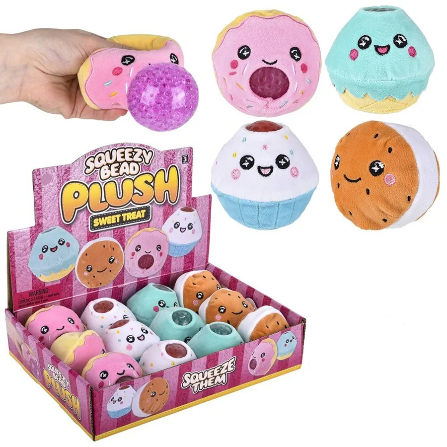 Bubble Tea Squeezy Plush Beaded Fidget Kids Toy — wholesale Fidgets & Sensory by the case