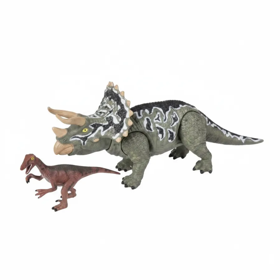 9-Inch Articulated Triceratops Dinosaur Toy Figurine for Kids Imaginative Play, Gifts and Party Favors — wholesale Party & Gifts by the case