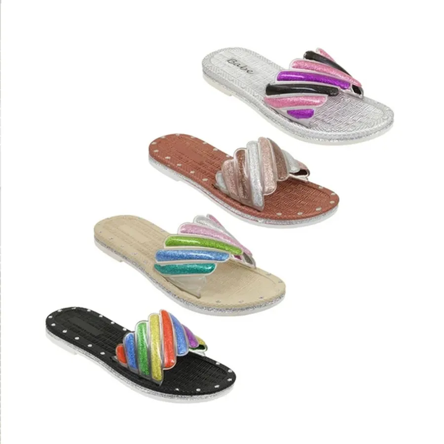 Easter Rainbow Band Slides — wholesale Seasonal & Holiday by the case