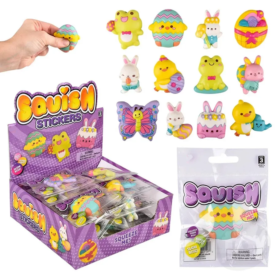 Easter Gummy Fidget Squish Sticker For Kids — wholesale Fidgets & Sensory by the case