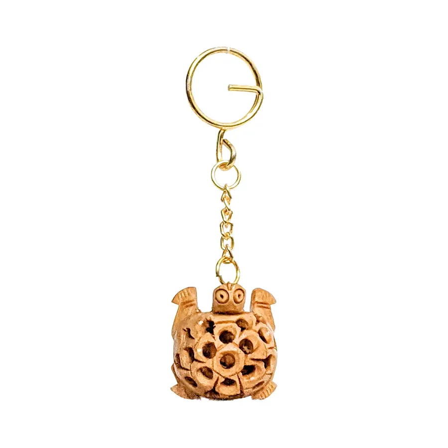Wooden Turtle Key Chain, Handmade — wholesale Keychains & Charms by the case