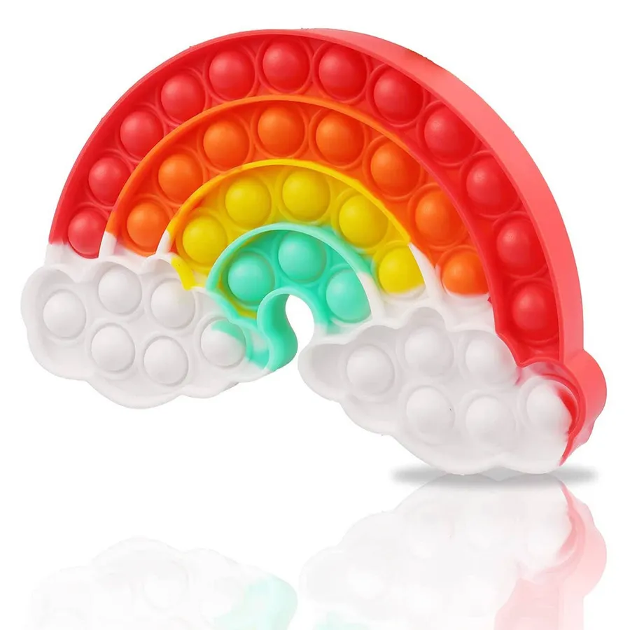 Kids Rainbow Cloud Pop It Fidget Toy — wholesale Fidgets & Sensory by the case