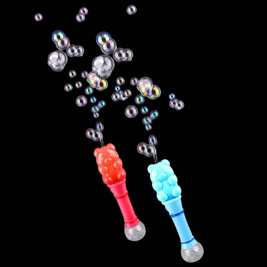 light Up Bear Themed Bubble Wand - Assorted — wholesale Toys & Games by the case