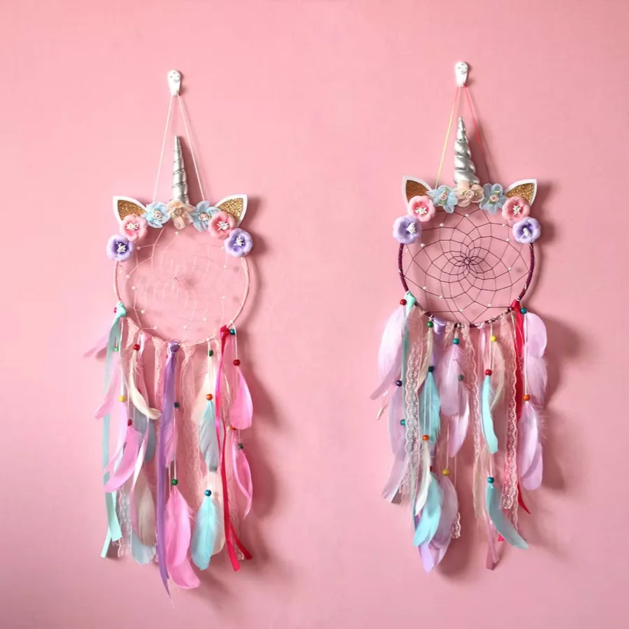 Unicorn Wall Hanging Dream Catcher for Home Decor - Assorted — wholesale Home & Décor by the case
