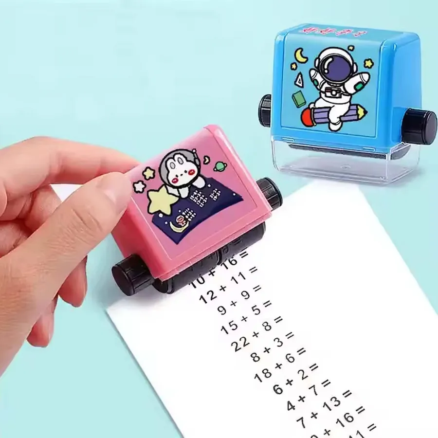 Mathematic Teaching Roller Stamp For Kids - Assorted in Bulk — wholesale Toys & Games by the case