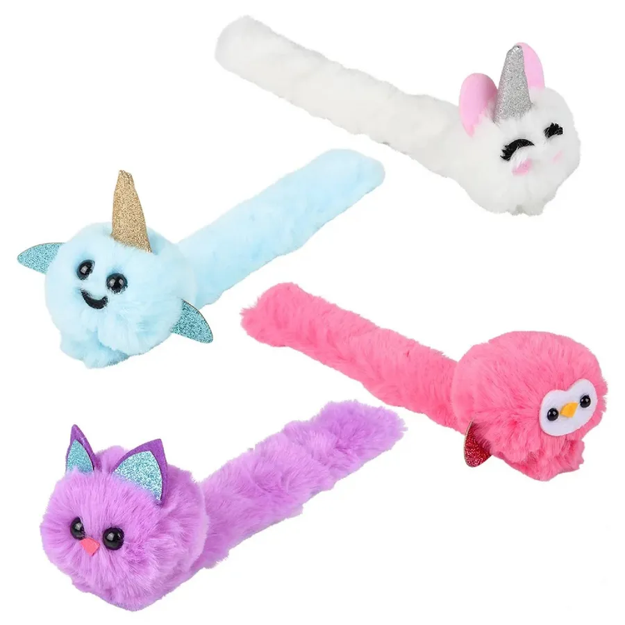 Plush Animal Slap Bracelets for Kids — wholesale Plush & Squishies by the case