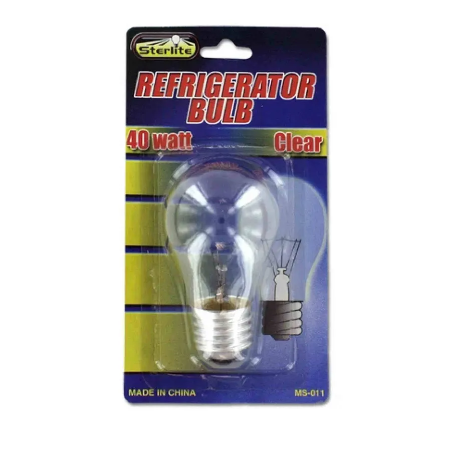 40 Watt Refrigerator Light Bulb — wholesale More Wholesale Goods by the case