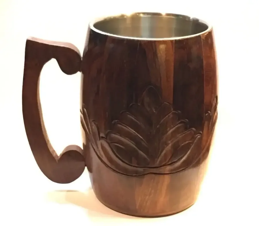 Unique Handmade Wooden Beer Mug with — wholesale Kitchen & Drinkware by the case