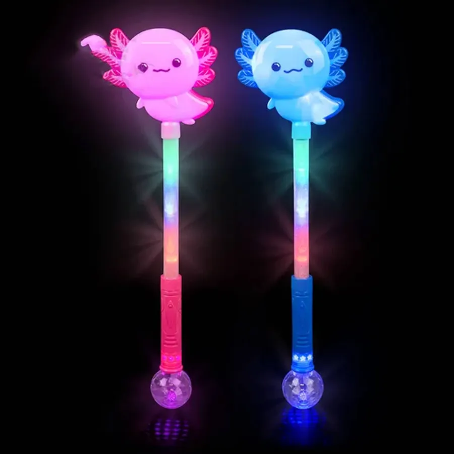 Light-Up Axolotl Magic Ball Wand Toy For Kids — wholesale Toys & Games by the case
