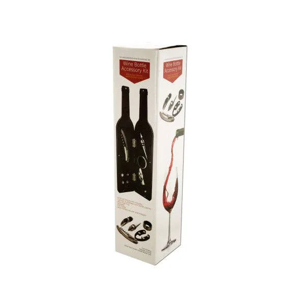Wine Bottle Accessory Kit in Bottle-Shaped Case MOQ-6Pcs, 4.43$/Pc — wholesale Kitchen & Drinkware by the case