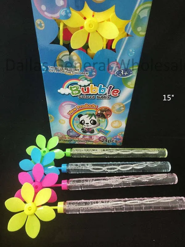Windmill Bubble Blower Sticks Toy Bulk — wholesale Toys & Games by the case
