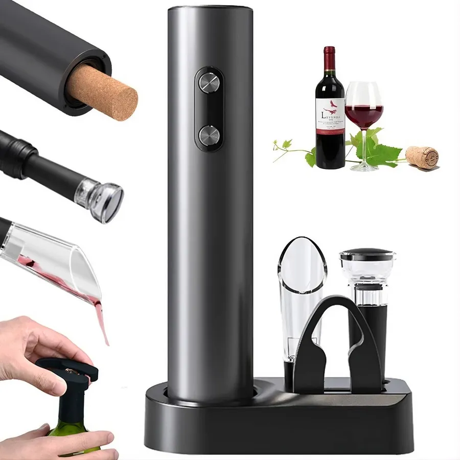 Electric Wireless Wine Opener Set | Hostess Gift — wholesale Kitchen & Drinkware by the case