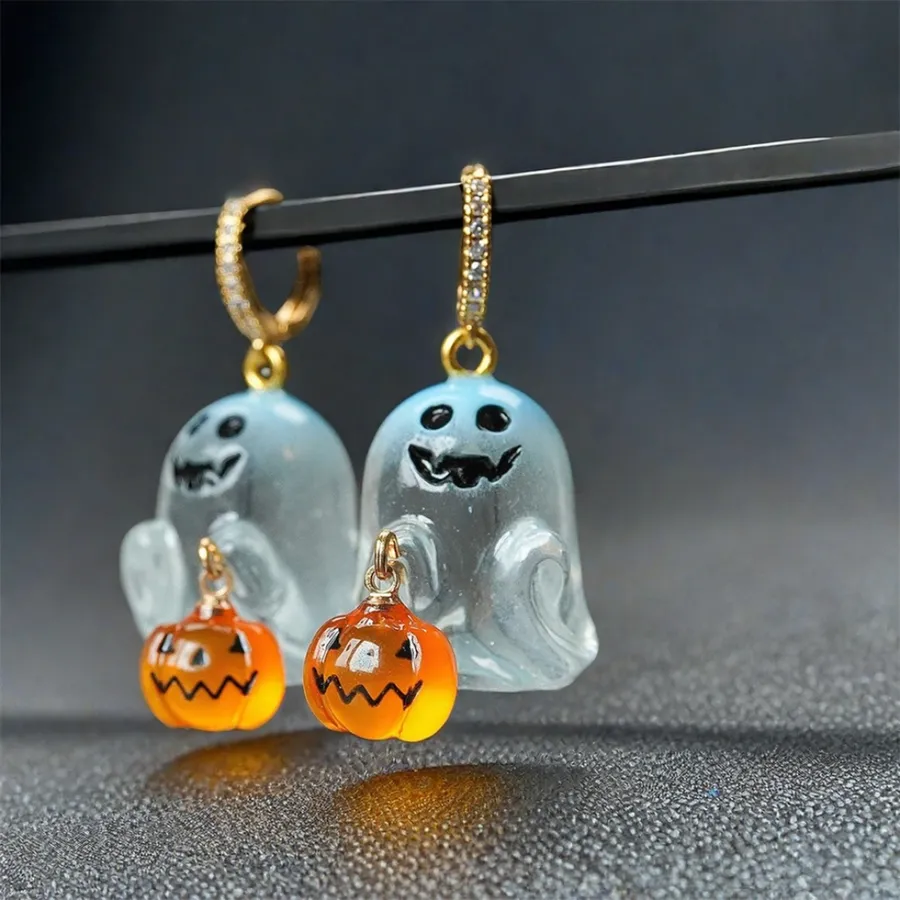 Cute In Bulk Ghost & Pumpkin Earrings for Women Girls — wholesale Apparel & Accessories by the case
