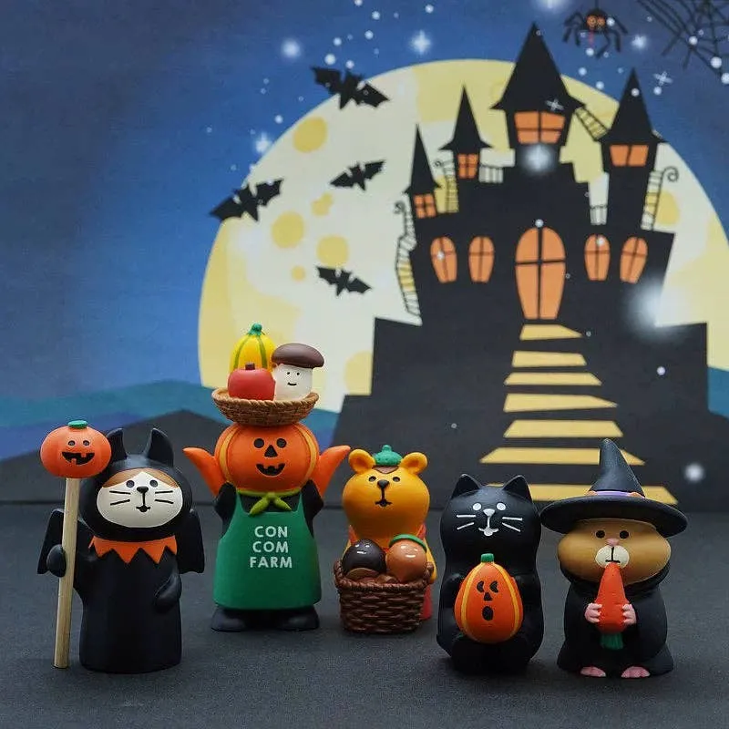 Pumpkin Cat Micro Landscape - Resin Decor - Halloween — wholesale Seasonal & Holiday by the case
