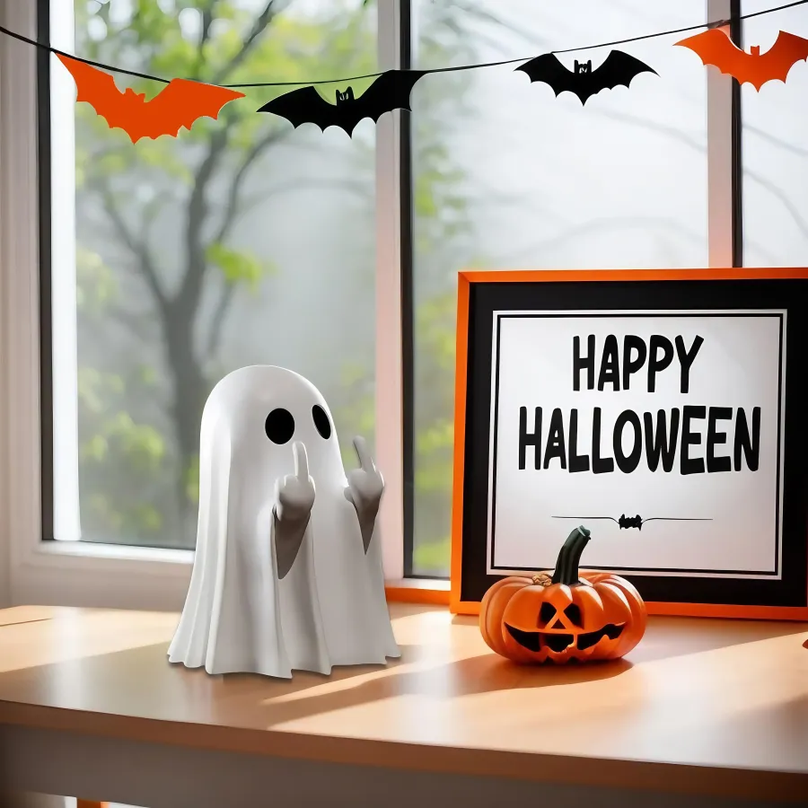 Halloween Cute Ghost Statue For Table & Home Decor — wholesale Seasonal & Holiday by the case