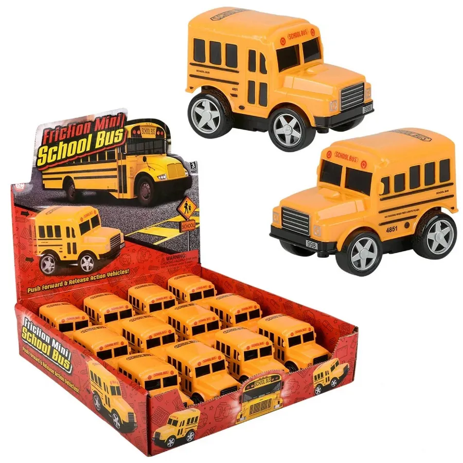 Friction School Bus for Kids In Bulk — wholesale Toys & Games by the case