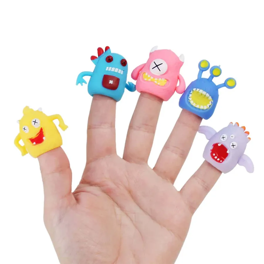 Fidget Toy Monster Finger Puppets - Kids Sensory Toy (100-Pack) — wholesale Fidgets & Sensory by the case