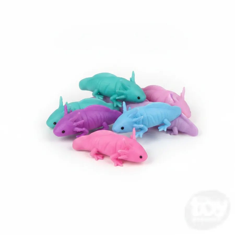 Light-Up Wiggle Axolotl Sensory Squishy Toy - 7.5" Flexible Fidget and Stress Relief Toy — wholesale Fidgets & Sensory by the case