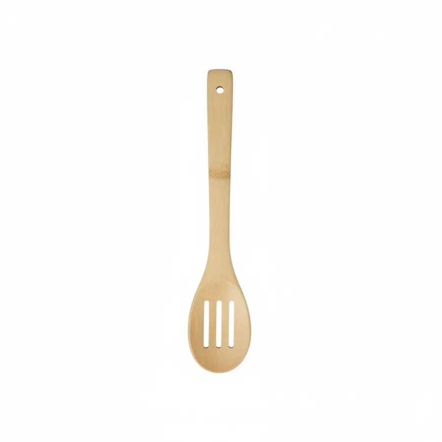 Bamboo Slotted Spoon (12-Inch) - Durable Wooden Cooking Utensil for Kitchen and Tabletop — wholesale Tech & Gadgets by the case