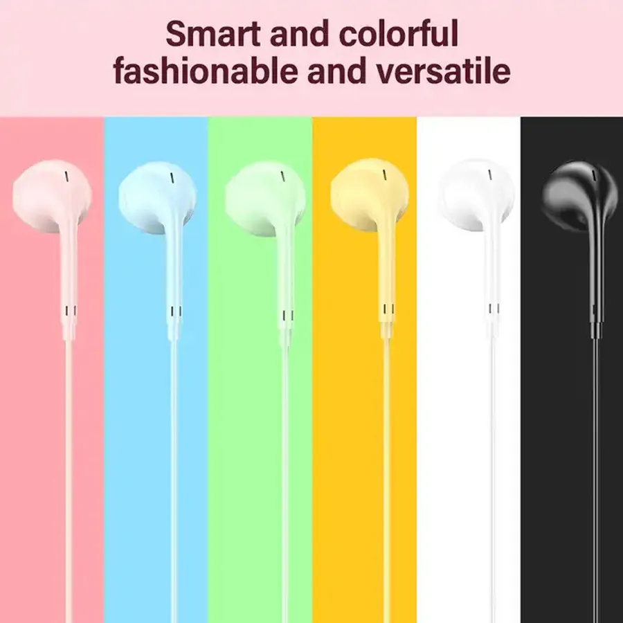 3.5mm In-ear With Microphone Headset- Assorted — wholesale Tech & Gadgets by the case