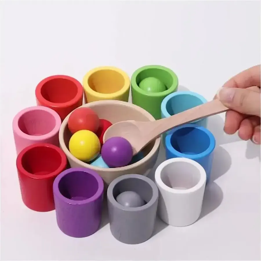 10 Color Balls and Cups Sorting Game–Kids Cognitive Learning — wholesale Toys & Games by the case