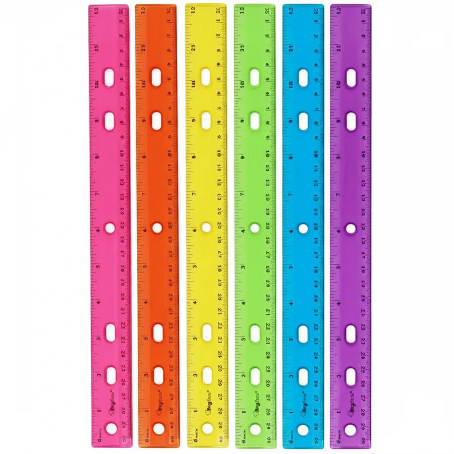 12-Inch Assorted Rulers for Classroom and Office - Essential School Supplies & Stationery — wholesale Stationery & Office by the case