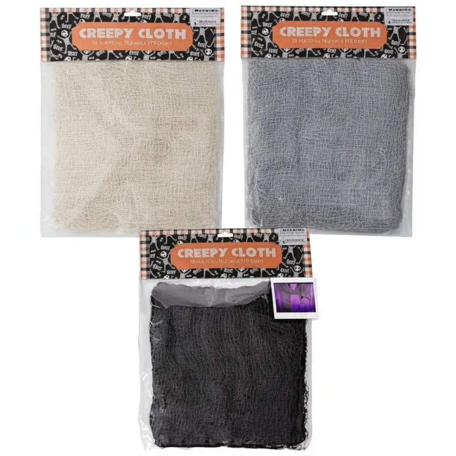 Halloween Creepy Cloth for Seasonal Decor - Rustic Gauze Drape for Mantel Decor and Garland Accent, 30x72 — wholesale Seasonal & Holiday by the case