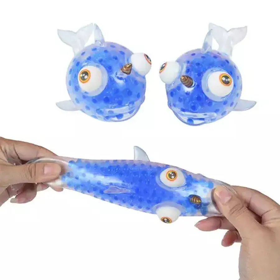 Unicorn Fish Squishy Fidget Toys Set of 4 In Bulk — wholesale Fidgets & Sensory by the case