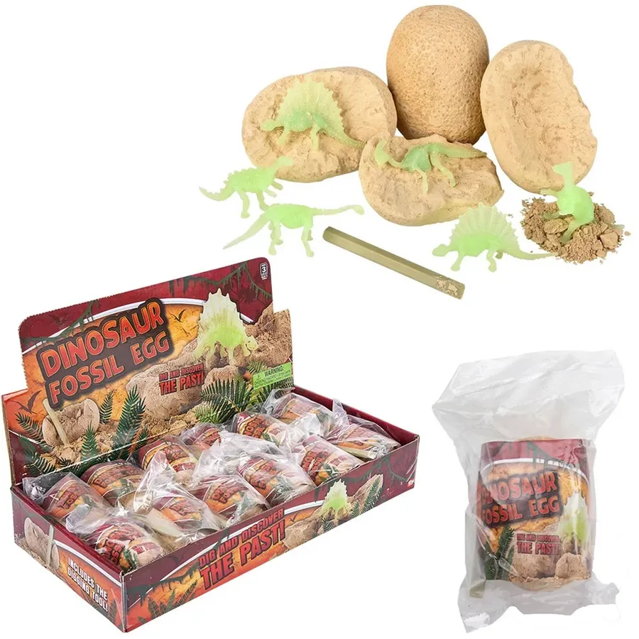 Dinosaur Fossil Egg Kids Toys — wholesale Toys & Games by the case