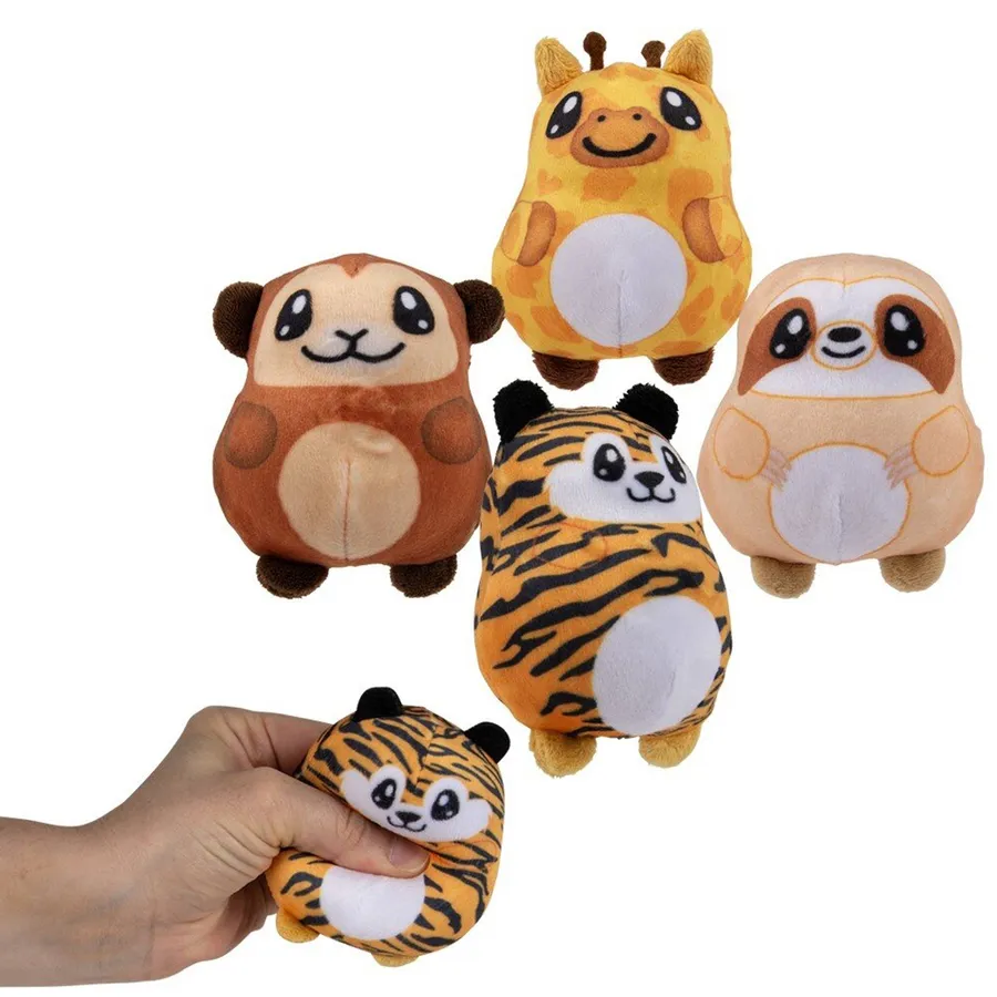 Squeeze Plush Zoo Assortment Toy — wholesale Fidgets & Sensory by the case